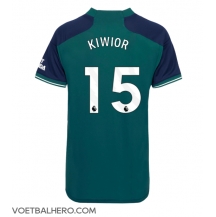 Arsenal Jakub Kiwior #15 Derde tenue Dames 2023-24 Korte Mouwen