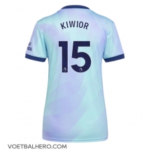 Arsenal Jakub Kiwior #15 Derde tenue Dames 2024-25 Korte Mouwen