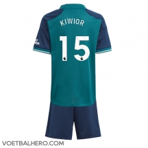 Arsenal Jakub Kiwior #15 Derde tenue Kids 2023-24 Korte Mouwen (+ broek)