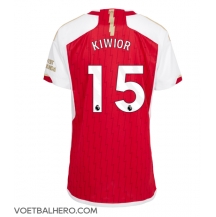 Arsenal Jakub Kiwior #15 Thuis tenue Dames 2023-24 Korte Mouwen