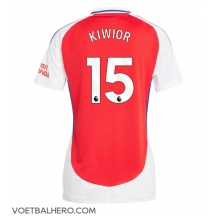 Arsenal Jakub Kiwior #15 Thuis tenue Dames 2024-25 Korte Mouwen