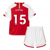 Arsenal Jakub Kiwior #15 Thuis tenue Kids 2023-24 Korte Mouwen (+ broek)