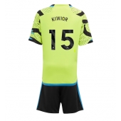 Arsenal Jakub Kiwior #15 Uit tenue Kids 2023-24 Korte Mouwen (+ broek)