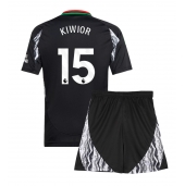 Arsenal Jakub Kiwior #15 Uit tenue Kids 2024-25 Korte Mouwen (+ broek)