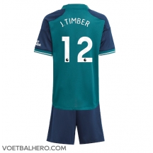 Arsenal Jurrien Timber #12 Derde tenue Kids 2023-24 Korte Mouwen (+ broek)