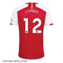 Arsenal Jurrien Timber #12 Thuis tenue 2023-24 Korte Mouwen