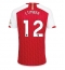 Arsenal Jurrien Timber #12 Thuis tenue 2023-24 Korte Mouwen