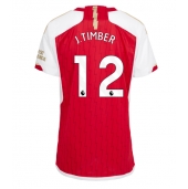 Arsenal Jurrien Timber #12 Thuis tenue Dames 2023-24 Korte Mouwen