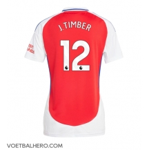 Arsenal Jurrien Timber #12 Thuis tenue Dames 2024-25 Korte Mouwen