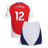 Arsenal Jurrien Timber #12 Thuis tenue Kids 2024-25 Korte Mouwen (+ broek)