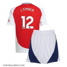 Arsenal Jurrien Timber #12 Thuis tenue Kids 2024-25 Korte Mouwen (+ broek)