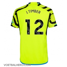 Arsenal Jurrien Timber #12 Uit tenue 2023-24 Korte Mouwen