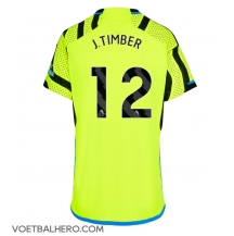 Arsenal Jurrien Timber #12 Uit tenue Dames 2023-24 Korte Mouwen