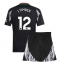 Arsenal Jurrien Timber #12 Uit tenue Kids 2024-25 Korte Mouwen (+ broek)