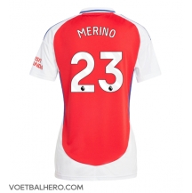 Arsenal Mikel Merino #23 Thuis tenue Dames 2024-25 Korte Mouwen