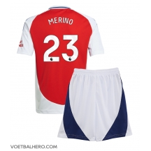 Arsenal Mikel Merino #23 Thuis tenue Kids 2024-25 Korte Mouwen (+ broek)