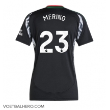 Arsenal Mikel Merino #23 Uit tenue Dames 2024-25 Korte Mouwen