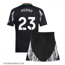 Arsenal Mikel Merino #23 Uit tenue Kids 2024-25 Korte Mouwen (+ broek)