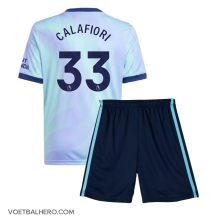 Arsenal Riccardo Calafiori #33 Derde tenue Kids 2024-25 Korte Mouwen (+ broek)