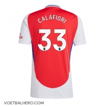 Arsenal Riccardo Calafiori #33 Thuis tenue 2024-25 Korte Mouwen