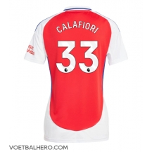 Arsenal Riccardo Calafiori #33 Thuis tenue Dames 2024-25 Korte Mouwen