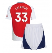 Arsenal Riccardo Calafiori #33 Thuis tenue Kids 2024-25 Korte Mouwen (+ broek)