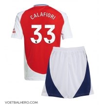 Arsenal Riccardo Calafiori #33 Thuis tenue Kids 2024-25 Korte Mouwen (+ broek)