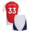 Arsenal Riccardo Calafiori #33 Thuis tenue Kids 2024-25 Korte Mouwen (+ broek)