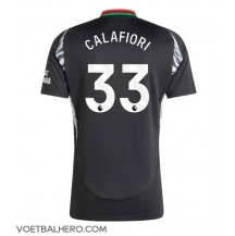 Arsenal Riccardo Calafiori #33 Uit tenue 2024-25 Korte Mouwen