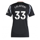 Arsenal Riccardo Calafiori #33 Uit tenue Dames 2024-25 Korte Mouwen