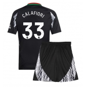 Arsenal Riccardo Calafiori #33 Uit tenue Kids 2024-25 Korte Mouwen (+ broek)