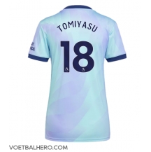 Arsenal Takehiro Tomiyasu #18 Derde tenue Dames 2024-25 Korte Mouwen