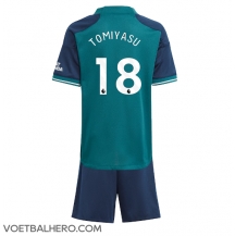 Arsenal Takehiro Tomiyasu #18 Derde tenue Kids 2023-24 Korte Mouwen (+ broek)