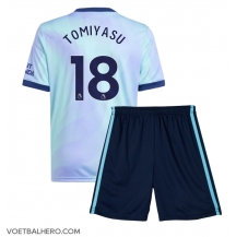 Arsenal Takehiro Tomiyasu #18 Derde tenue Kids 2024-25 Korte Mouwen (+ broek)