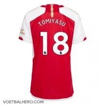 Arsenal Takehiro Tomiyasu #18 Thuis tenue Dames 2023-24 Korte Mouwen