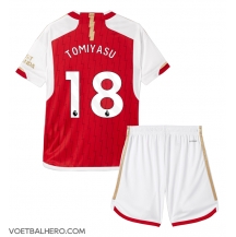 Arsenal Takehiro Tomiyasu #18 Thuis tenue Kids 2023-24 Korte Mouwen (+ broek)