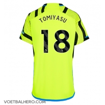 Arsenal Takehiro Tomiyasu #18 Uit tenue Dames 2023-24 Korte Mouwen