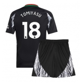 Arsenal Takehiro Tomiyasu #18 Uit tenue Kids 2024-25 Korte Mouwen (+ broek)