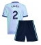 Arsenal William Saliba #2 Derde tenue Kids 2024-25 Korte Mouwen (+ broek)