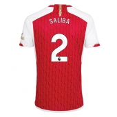 Arsenal William Saliba #2 Thuis tenue 2023-24 Korte Mouwen