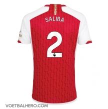 Arsenal William Saliba #2 Thuis tenue 2023-24 Korte Mouwen