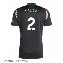 Arsenal William Saliba #2 Uit tenue 2024-25 Korte Mouwen