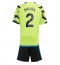 Arsenal William Saliba #2 Uit tenue Kids 2023-24 Korte Mouwen (+ broek)