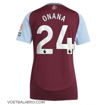 Aston Villa Amadou Onana #24 Thuis tenue Dames 2024-25 Korte Mouwen