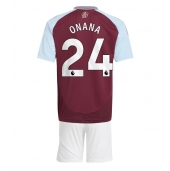 Aston Villa Amadou Onana #24 Thuis tenue Kids 2024-25 Korte Mouwen (+ broek)