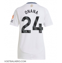 Aston Villa Amadou Onana #24 Uit tenue Dames 2024-25 Korte Mouwen