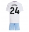 Aston Villa Amadou Onana #24 Uit tenue Kids 2024-25 Korte Mouwen (+ broek)