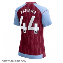 Aston Villa Boubacar Kamara #44 Thuis tenue Dames 2023-24 Korte Mouwen