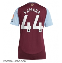 Aston Villa Boubacar Kamara #44 Thuis tenue Dames 2024-25 Korte Mouwen