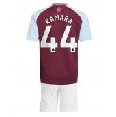 Aston Villa Boubacar Kamara #44 Thuis tenue Kids 2024-25 Korte Mouwen (+ broek)